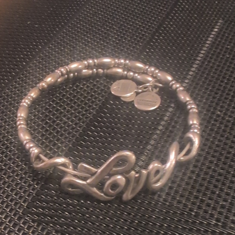 Alex And Ani VTG 66 Love Wrap Beaded Bracelet